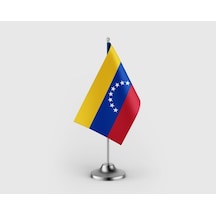 Venezuela Tekli Saten Masa Bayrağı Seti Diğer