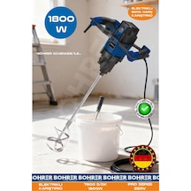 Böhrer Ba011300 Elektrikli 7800d/dk 1800w 220v Pro Serisi Boya Harç Karıştırıcı