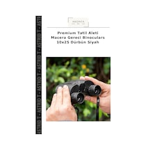 Premium Tatil Aleti Macera Gereci Binoculars 10x25 Dürbün Siyah Çok Renkli