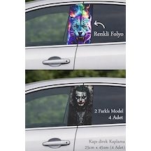 Araç Görünümüne Uyumlu Kapı Direk Folyo Sticker Etiket