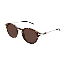 Gucci Gg1890s 002 48 Unisex Güneş Gözlüğü Kahverengi