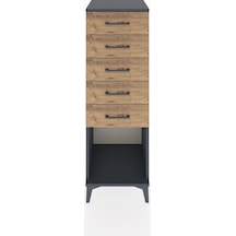 Hyperion Dolap 5 Çekmeceli 44x44x134 Antrasit-çam Antrasit Hyperion Dolap 5 Çekmeceli 44x44x134 Antrasit-çam Antrasit