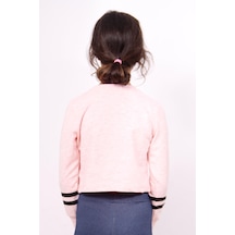 Toontoy Kız Çocuk Yıldızlı Dream Baskılı Sweatshirt Pembe Melanj