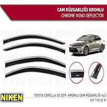 Cam Rüzgarlığı Niken Kromlu Toyota Corolla Sd 2019 Sonrası 4lü