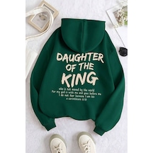 Uyguntarz Daughter Of The King Baskılı Oversize Sweatshirt Yeşil