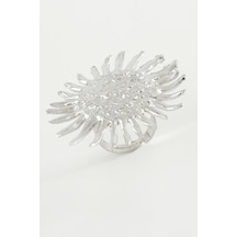 Güneş - 43 - Metal Yüzük - Nazblsmm - Gümüş Rengi