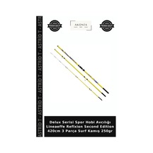 Delux Serisi Spor Hobi Avcılığı Lineaeffe Reflxion Second Edition 420cm 3 Parça Surf Kamış 250gr Standart
