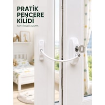 Çocuk Güvenliği İçin Pencere Emniyet Kilidi Anahtarlı Kablolu Güvenlik Aparatı