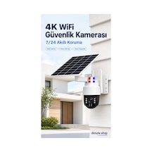 4k Wifi Güvenlik Kamerası Akıllı İzleme, Çift Lens, Gece Görüşü, Suya Dayanıklı - 785809389