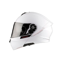 Mt Helmets Genesis SV A2 Çene Açılır Kask Parlak Beyaz