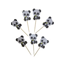 Panda Temalı Doğum Günü Kürdanı 15 Li