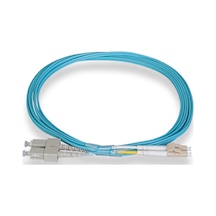 3M Lc-Sc Duplex Om4 Multimode Ofnp 2.0Mm Fiber Optik Patch Kablo