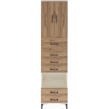 Arges Dolap 3 Raflı 6 Çekmeceli 2 Kapaklı 60x30x243 Aytaşı-çam Aytaşı