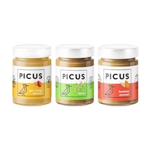 Picus Yer Fıstığı Ezmesi 300 G + Badem Ezmesi 195 G + Tahin 285 G