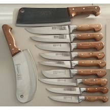 11 Parça Lazoğlu Bıçak Seti Kasap-Kurban-Mutfak Bıçak Set