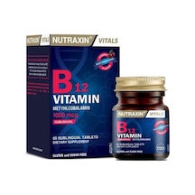 Nutraxin B12 Vitamini 1000mcg Kiraz Aromalı Takviye Edici Gıda 60 Dil Altı Tablet