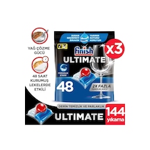 Finish Ultimate Bulaşık Makinesi Deterjanı Kapsül Tablet 144 Adet (48 x 3)