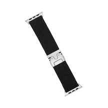 Newface Apple Watch 42mm Forest Kumaş Kordon - Siyah Diğer