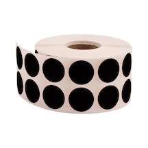 Tanex Işaretleme Nokta Etiketi 20Mm 2500Adt ⚫Siyah Nokta Etiket