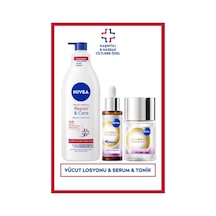 Aydınlatıcı Ve Nemlendirici Cilt Bakım Seti, Serum 30ml, Tonik 100ml Ve Vücut Losyonu 400ml