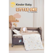 Little One 5'li Oyun Parkı Beşik Uyku Seti - Bej Genel