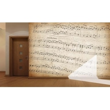 Müzik Notaları Özel Tasarım Duvar Kağıdı (415202557)