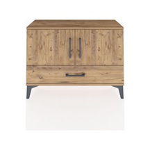 Arges Şifonyer 2 Raflı Tek Çekmeceli 2 Kapaklı 88x30x64 Çam-çam Çam