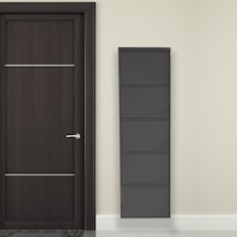 5'li Metal Ayakkabılık - Siyah