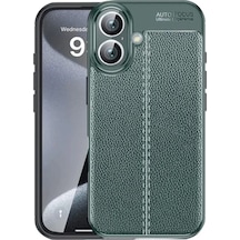 Newface Apple İphone 16 Kılıf Auto Focus Kapak - Koyu Yeşil