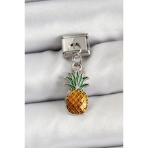 Mey İthalat 316l Çelik Sallantılı Ananas Model Gümüş Renk Nomination Charm Diğer