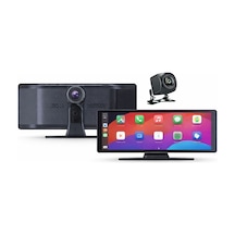 Schitec 4k Ultra Araç İçi Akıllı Ekran Ön Ve Arka Kameralı, Kablosuz Carplay Ve Android Auto Destekli 10.26 Yk3507