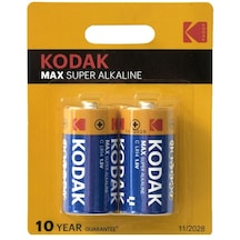 Kodak Kc-2 Max Serisi Alkalin Orta Boy C Pil 2'li