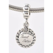 Tatlı Kız Kardeş Sallantılı Charm Gümüş