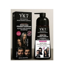 Yk7 Kozmetik Beyaz Kapatıcı Siyah Şampuan 300 ML