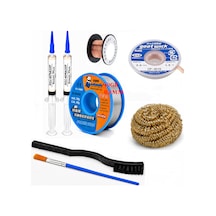 Lehim Seti 0,8 Mm 40 Gr Lehim Teli Flux Cp-3015 Lehim Emme Ve Yol Çekme Teli Temizleme Set St420