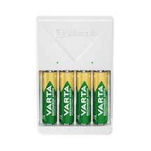 Şarj Cihazı + 4 Adet 2100mah Aa Pil Seti