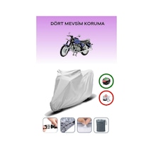 Gri Arka Çanta Uyumlu Bmw R 60-6 Uyumlu Motosiklet Brandası Motor Örtüsü