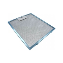 Dominox İle Uyumlu En 25 Cm Boy 28,5 Cm - Arka Tırnak 12,5 Cm Aspiratör Davlumbaz Metal Yağ Filtresi