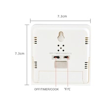 Pazly Yüksek Hassasiyetli Dijital Lcd Beyaz Paslanmaz Çelik Et Ve Sıvı Termometre Beyaz