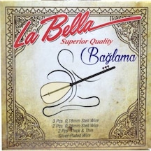 La Bella Strings Sbh-18 0.18 Kısa Sap Bağlama Takım Tel