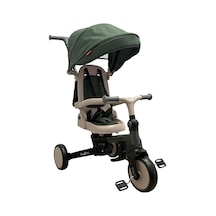 Baby2go Go-bike Ebeveyn Kontrollü 3 Tekerlekli Tenteli Bisiklet Haki