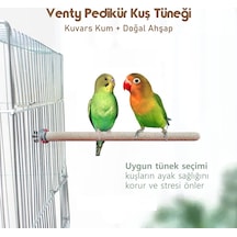 Venty Pedikür 12 MM Muhabbet Kuşu Tüneği 25 CM Uzunluk 2 Adet