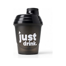 Just Shaker 400 Ml Ölçekli Sızdırmaz Kapaklı Protein Shaker Siyah