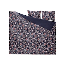 Ikea Nasselklocka Çift Kişilik Nevresim Takımı 220 X 240 Cm Kırmızı - Gri - Lacivert Çok Renkli
