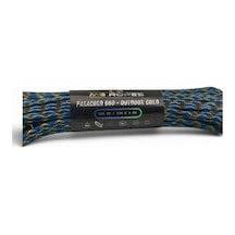 Mg Ropes Bileklik Ve Outdoor Polyester Paracord İp 4 Mm 660 Lb 30 Metre Mavi Haki Gold Desen 10 Çekirdek