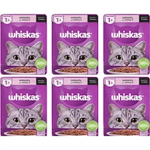 Whiskas Somonlu Pouch Kedi Maması 85 Gr 6 Adet
