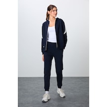 Tommy Life İndigo Kompakt Pamuklu Kalın Pürüzsüz Dokulu Kapüşonlu Oversize Fit Kadın Eşofman Takım - 95343 Indıgo Tommy Life İndigo Kompakt Pamuklu Kalın Pürüzsüz Dokulu Kapüşonlu Oversize Fit Kadın Eşofman Takım - 95343 Indıgo