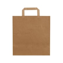 Packanya 28 x 29 x 16 - 100 Adet Düz Saplı Kraft Çanta