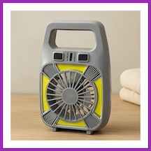 Bezos Usb Şarjlı 2in1 Mini Fan Ve Fener 10w 2 Kademe, Su Geçirmez, Taşınabilir Bty