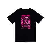 Jujutsu Kaisen - Ryomen Sukuna - Anime Baskılı Unisex %100 Pamuk Siyah T-shirt SIYAH